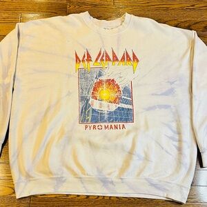 Def Leppard Pyromania Graphic Crewneck Sweater